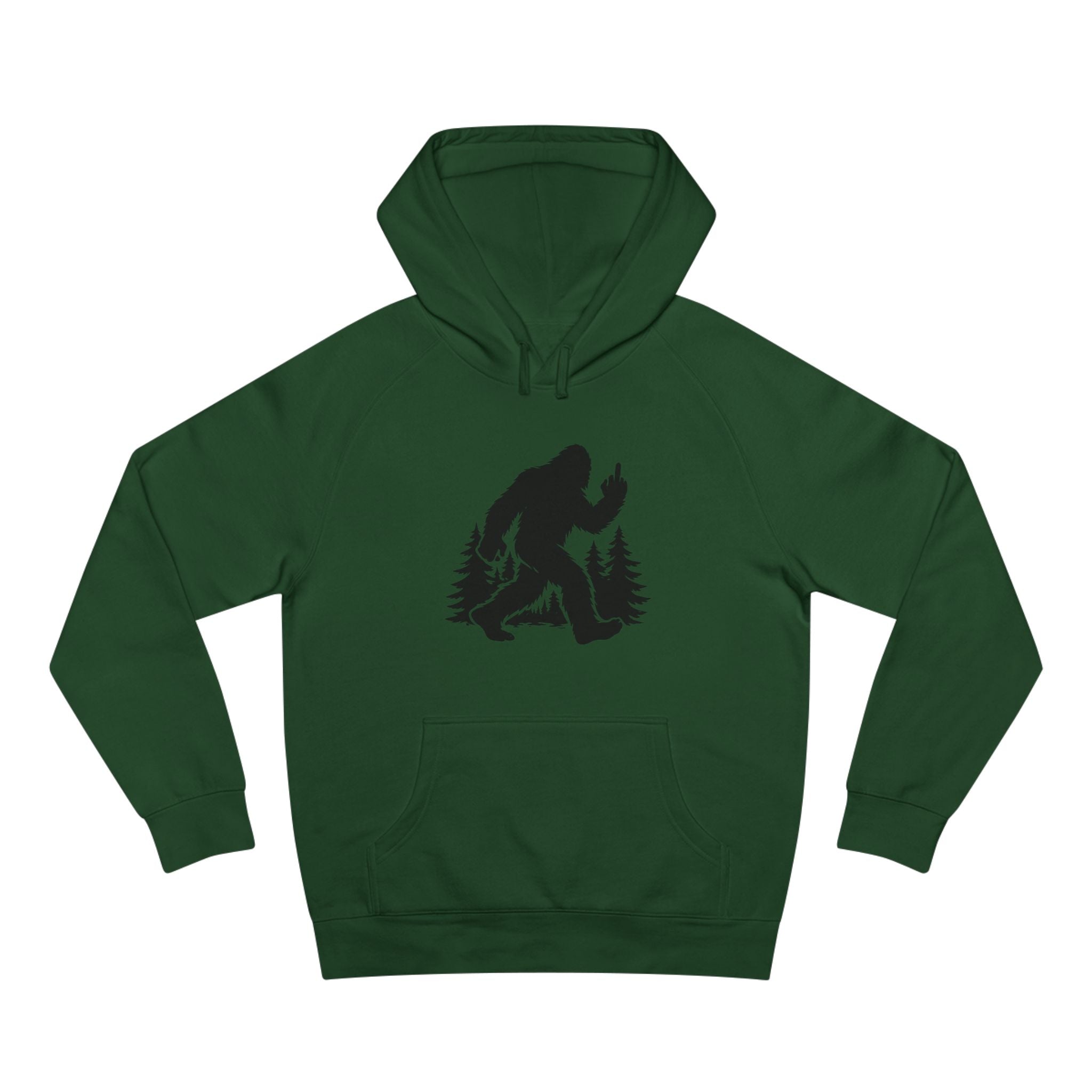 Bigfoot Hoodie - Sasquatch Forest Graphic Sweatshirt - Unisex Outdoor Adventure Pullover