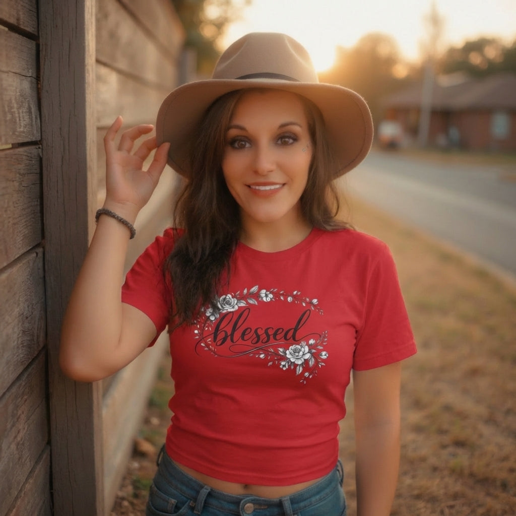 Blessed Christian T-Shirt - Faith-Based Graphic Tee for Believers