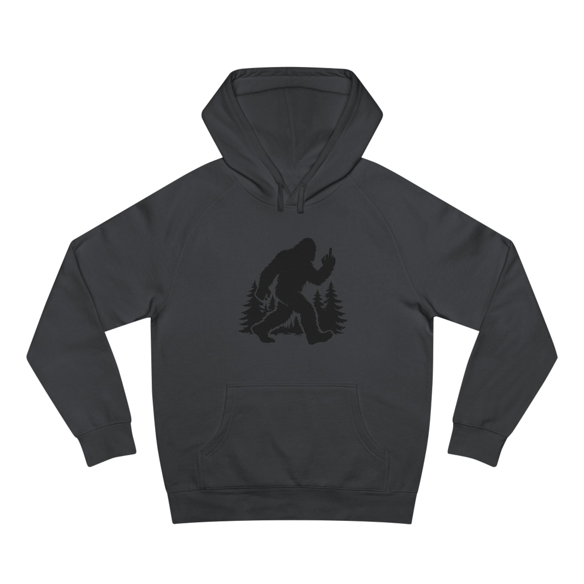 Bigfoot Hoodie - Sasquatch Forest Graphic Sweatshirt - Unisex Outdoor Adventure Pullover