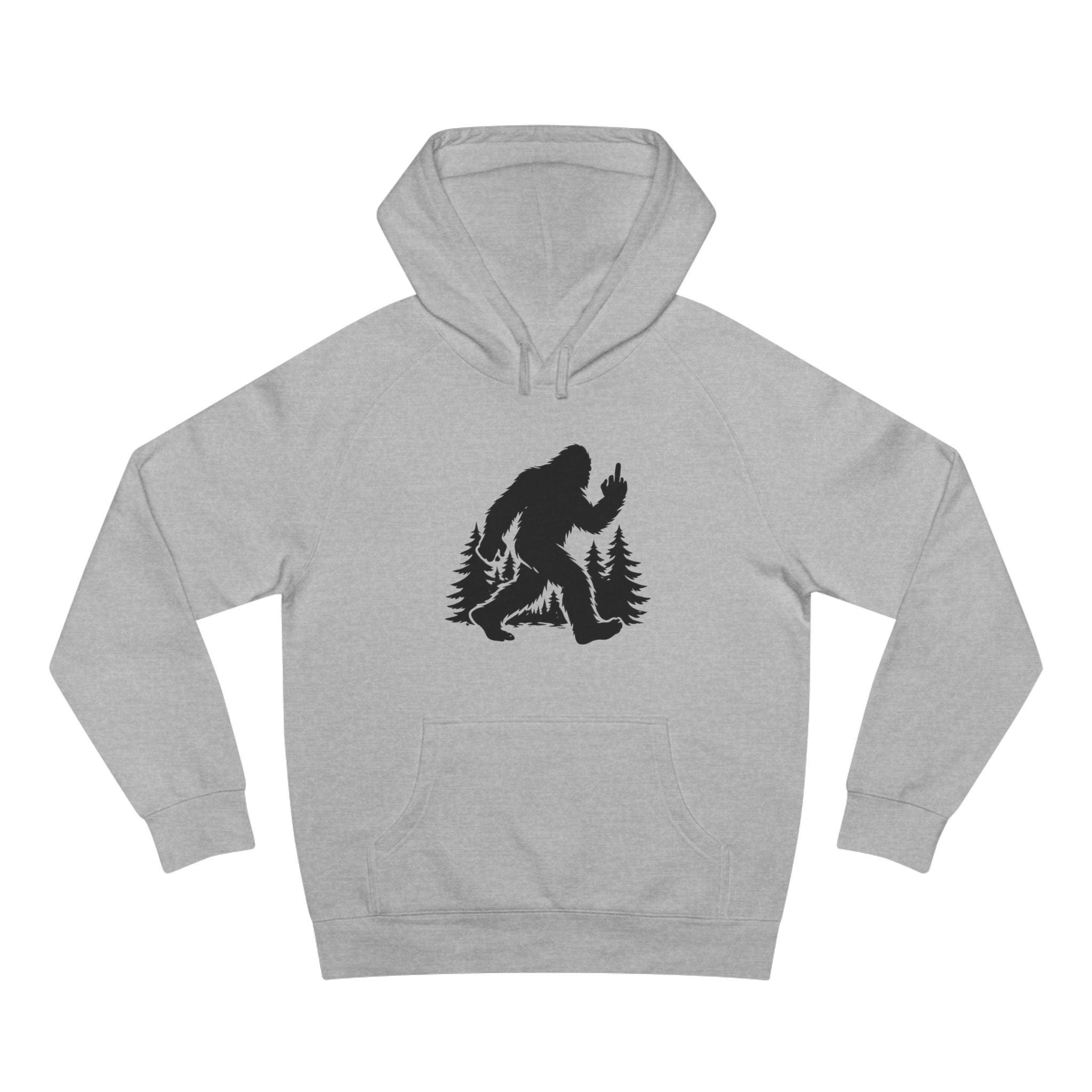 Bigfoot Hoodie - Sasquatch Forest Graphic Sweatshirt - Unisex Outdoor Adventure Pullover