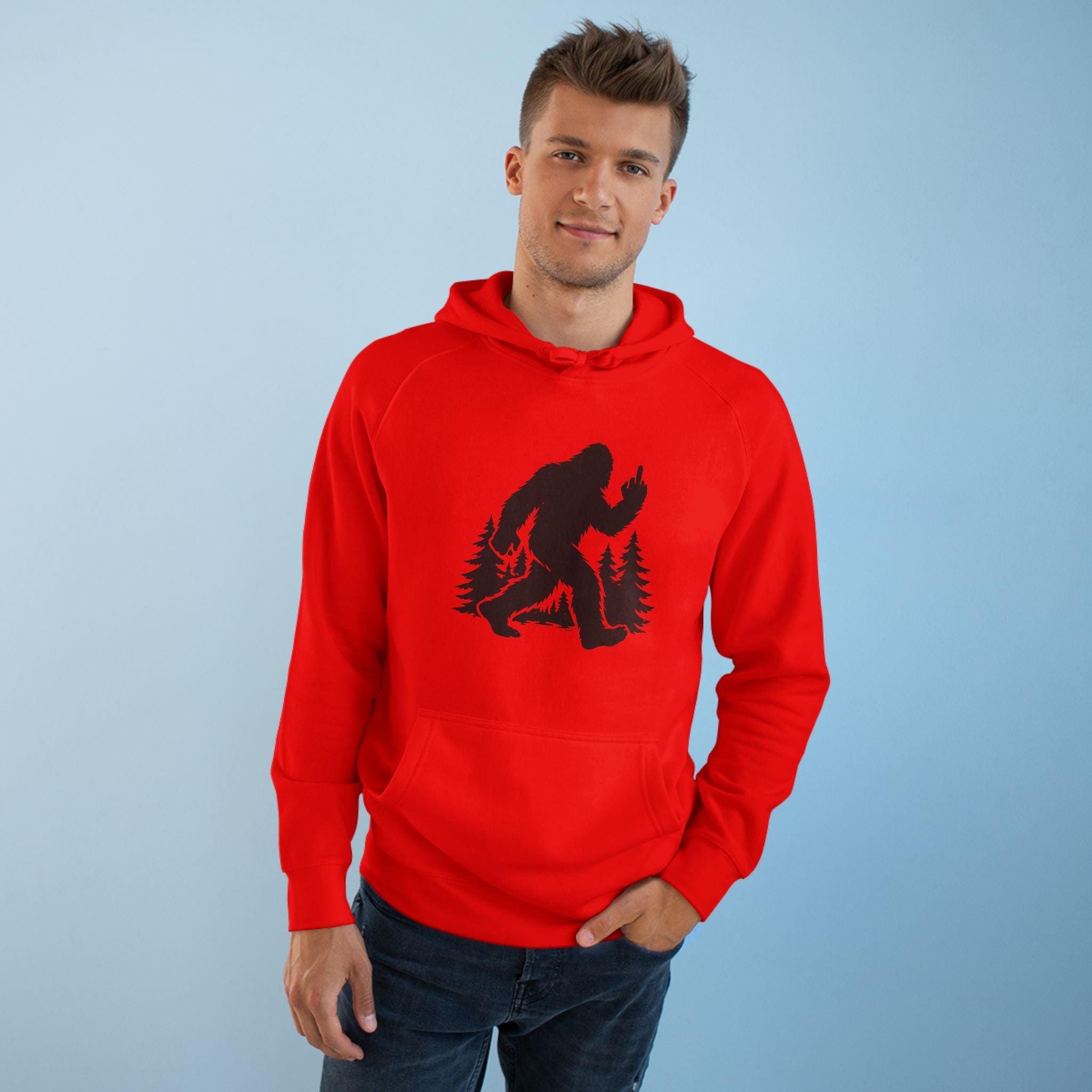 Sasquatch Hoodie – Bigfoot Forest Hoodie – Cozy Outdoor Graphic Pullover